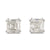 Asscher Cut Diamond Studs 3.00ct