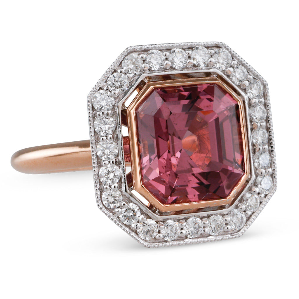 Unheated Pink Spinel Ring