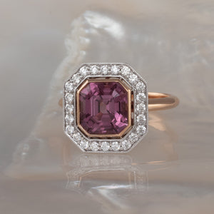 Unheated Pink Spinel Ring