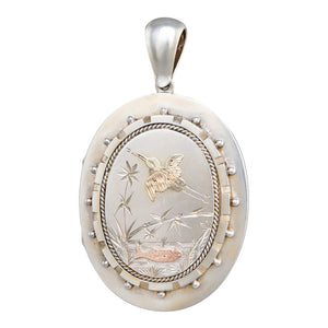 A Silver & Gilded Locket