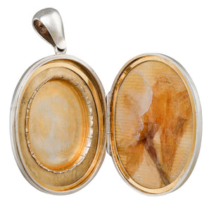 A Silver & Gilded Locket