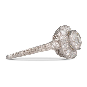 Art Deco Diamond Three-Stone Ring