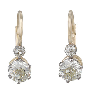 Old Cut Diamond Earrings