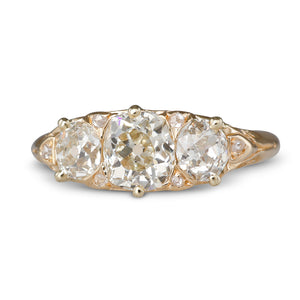 Antique Half Hoop Diamond Ring