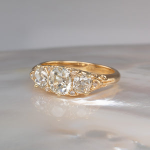 Antique Half Hoop Diamond Ring