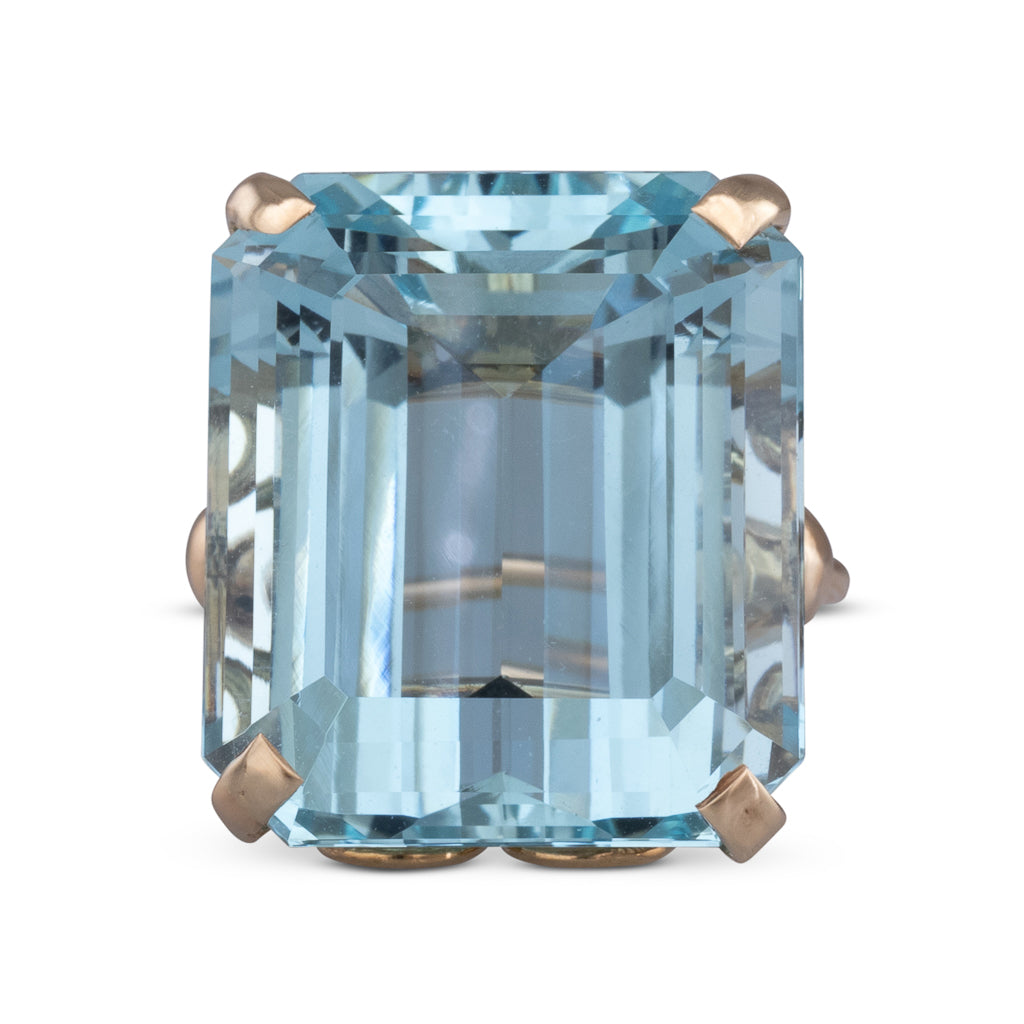 30.29ct Aquamarine Cocktail Ring