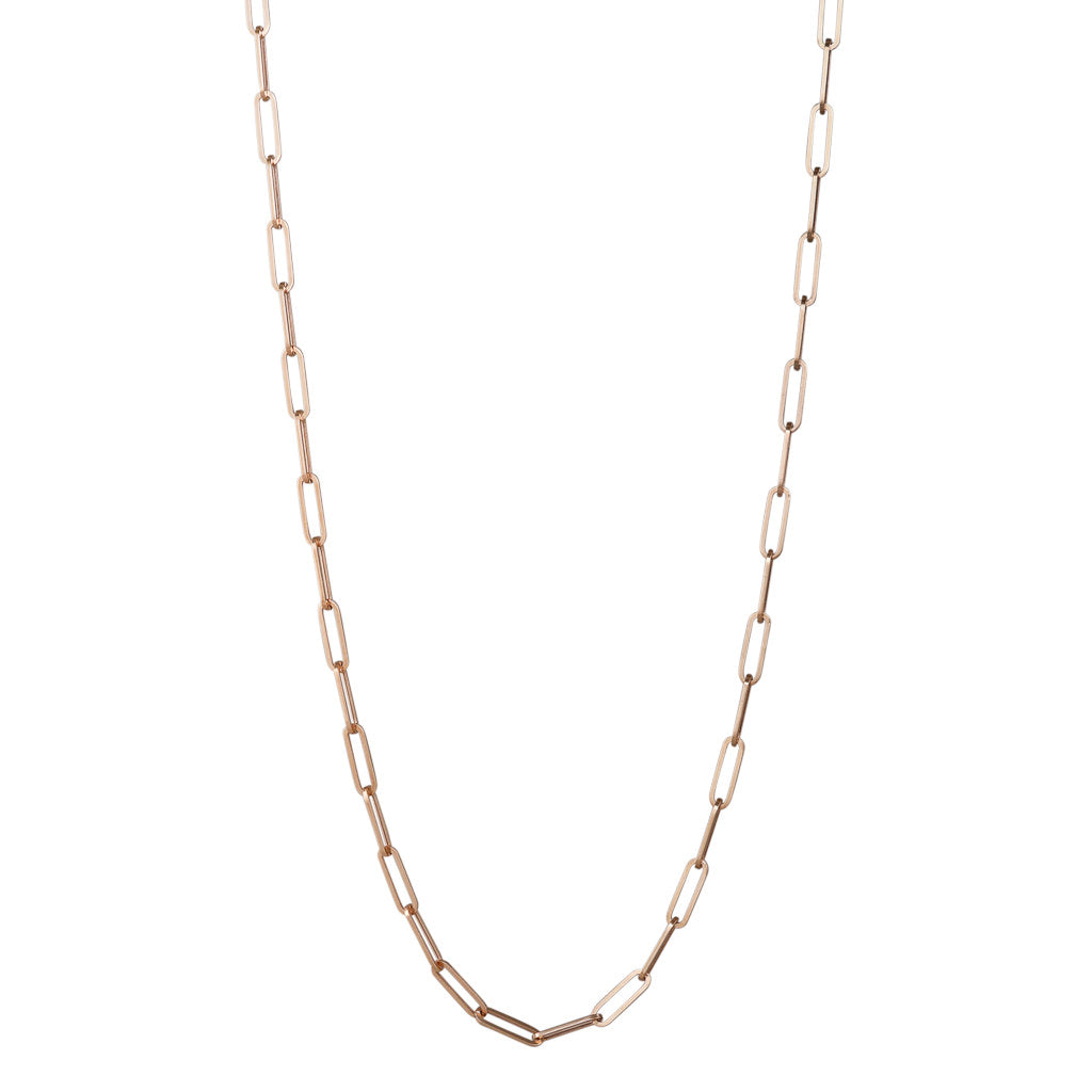 Rose Gold Paperclip Link Chain