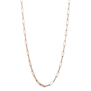 Rose Gold Paperclip Link Chain