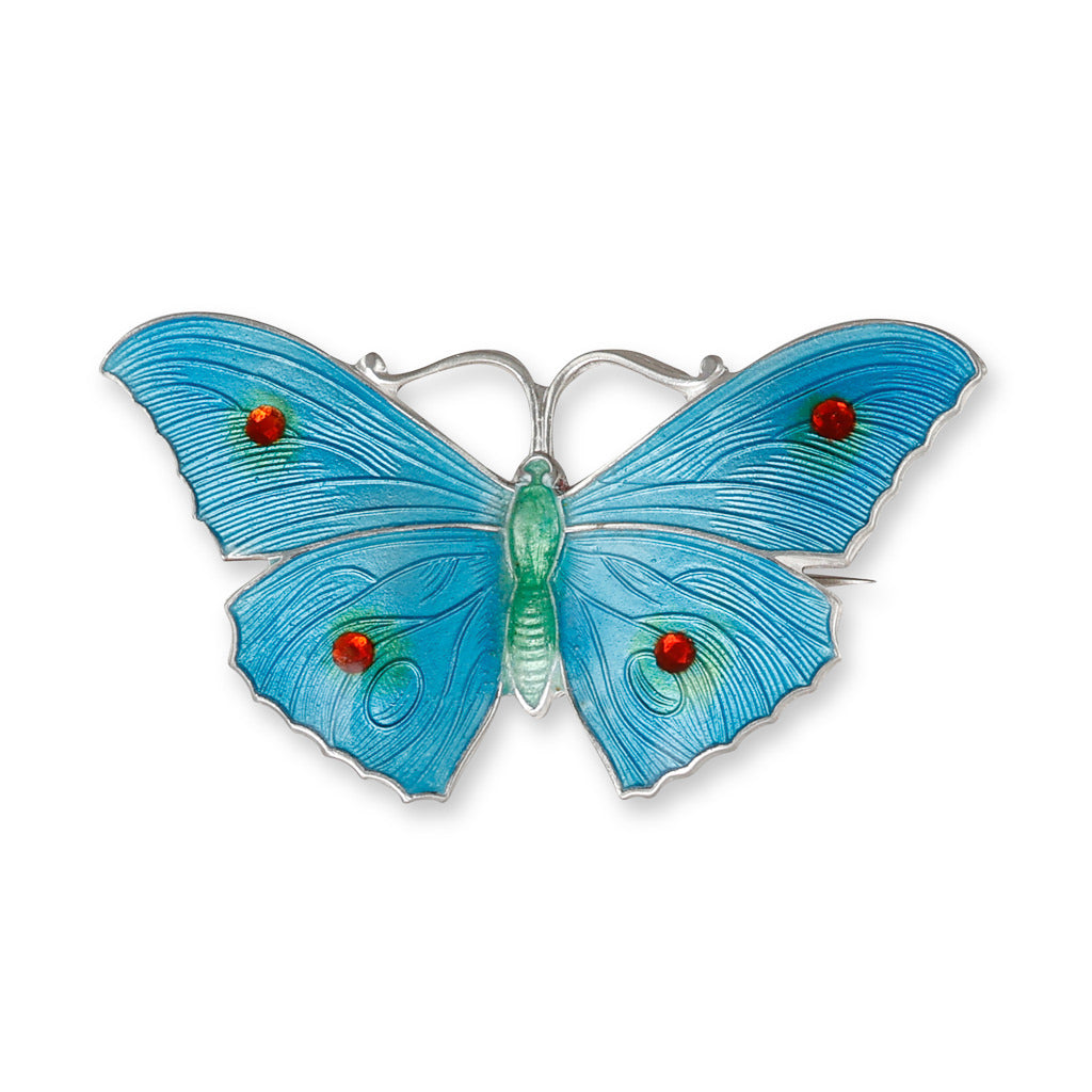 Enamel Butterfly Brooch