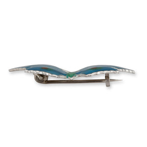 Enamel Butterfly Brooch