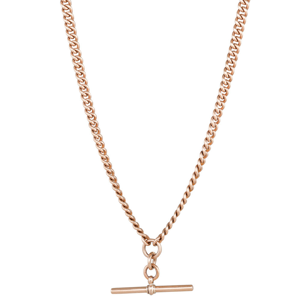 Antique Rose Gold Fob Chain