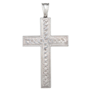 Antique Silver Engraved Cross