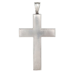 Antique Silver Engraved Cross