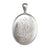 Engraved Oval Silver Locket