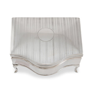 A Dresser Shape Sterling Silver Box