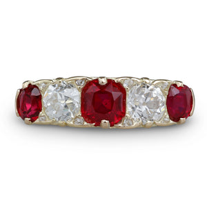 Antique Ruby and Diamond Ring