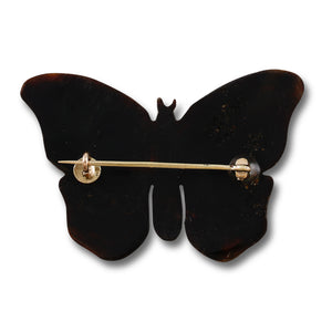 Victorian Pique Butterfly Brooch