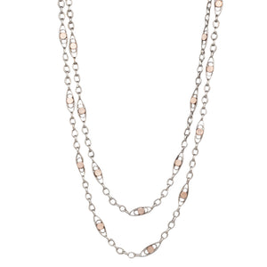 Silver and Rose Gold Fancy Chain