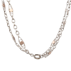 Silver and Rose Gold Fancy Chain