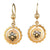 Antique Gold Star Earrings