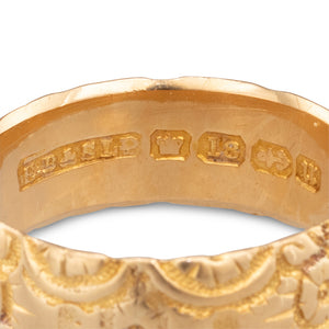 An Engraved Gold Band