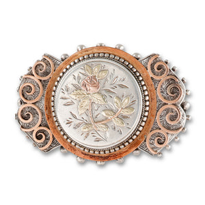 A Victorian Silver and Gold Brooch