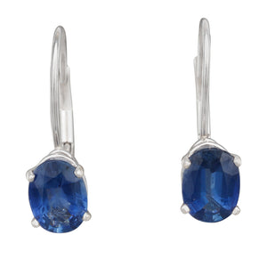 Oval Sapphire Earrings