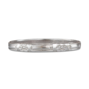 White Gold Wedding Band