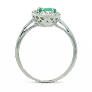 Emerald & Diamond Marquise Ring