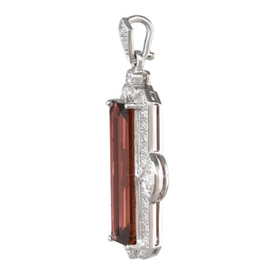 Art Deco Style Tourmaline Pendant