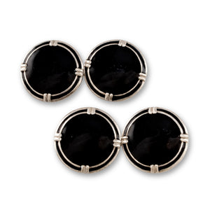 Black Enamelled Cufflinks