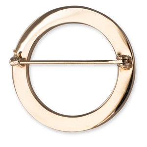 Circular Gold Brooch