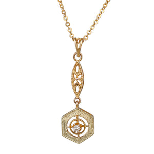 Gold and Diamond Pendant