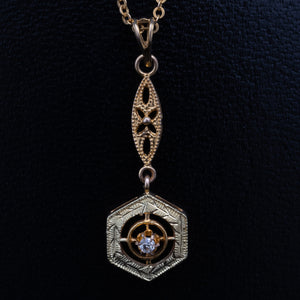 Gold and Diamond Pendant