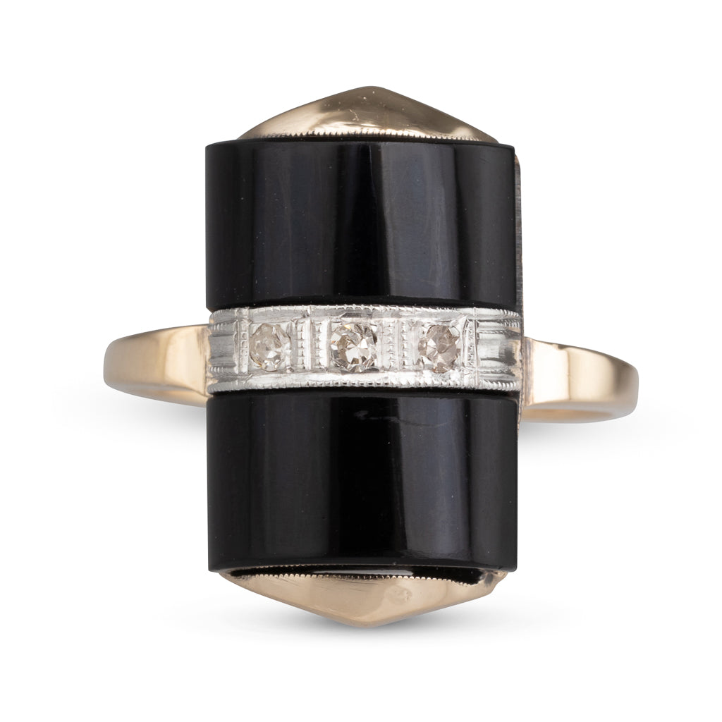 Onyx Gold Ring