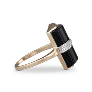 Onyx Gold Ring