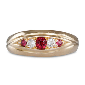 Antique Ruby & Diamond Ring