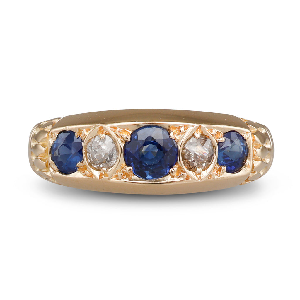 Antique Sapphire & Diamond Ring