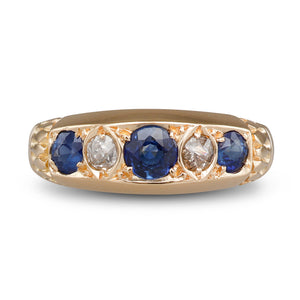 Antique Sapphire & Diamond Ring