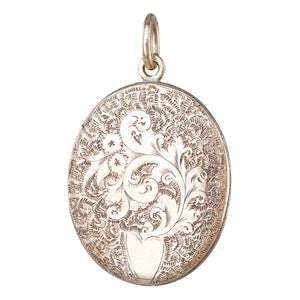 Engraved Gold Pendant