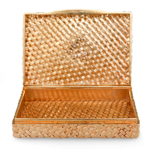 French Gemstone Cluster Gold Box