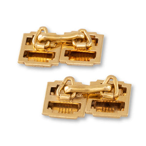 Two Tone Gold Cufflinks