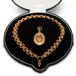 Ruby and Diamond Collar and Locket