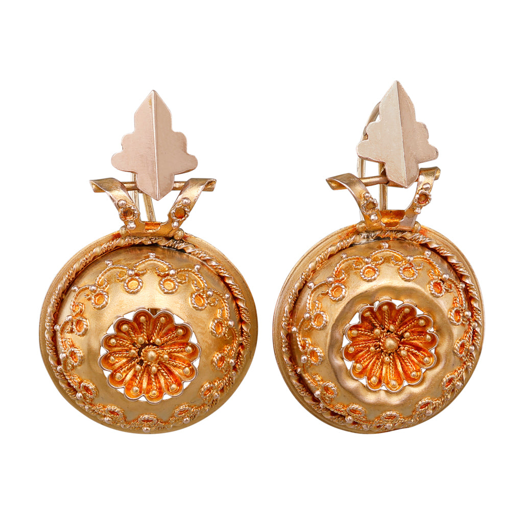 Antique Domed Earrings