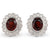 Garnet and Diamond Earrings