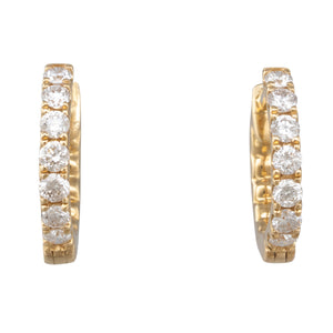 Diamond Hoops Totalling 0.54ct