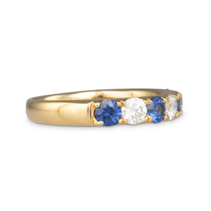 Sapphire and Diamond Band