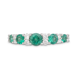 Emerald and Diamond Ring