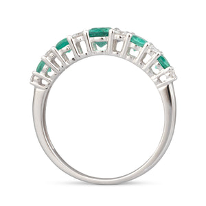 Emerald and Diamond Ring