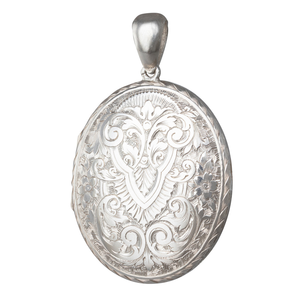 Large Antique Silver Locket